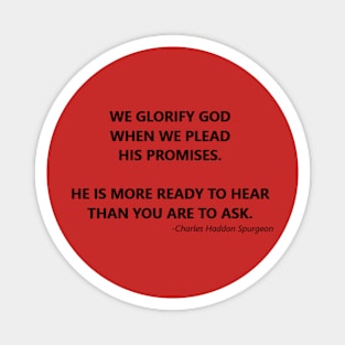 Spurgeon quote on prayer and petition Magnet
